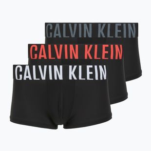 Boxeri Calvin Klein 000NB3611A Low Rise Trunk 3 perechi black bodies/white/turbulence/velvet