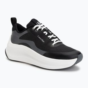 Încălțăminte pentru femei Calvin Klein YW0YW02077 Chunky Runner Laceup Mix Aop black/coal