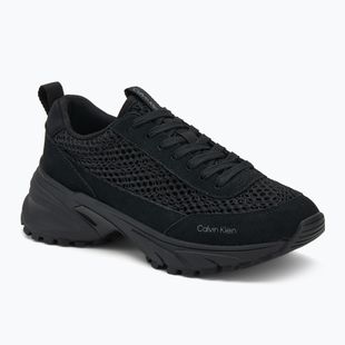 Încălțăminte pentru femei Calvin Klein YW0YW02030 Hike Runner Lace Up Techmix triple black