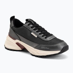 Încălțăminte pentru femei Calvin Klein HW0HW02999 Hike Runner Organza Met Leather gun metal/bordeaux