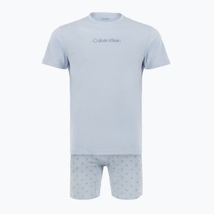 Pijamă bărbătească Calvin Klein LV00NM2900 breezy blue top w/diamond logo