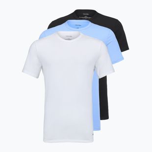 Tricou pentru bărbați Calvin Klein LV00NB4185 Crew Neck 3 pcs. black with blue descent emb/blue descent