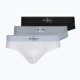 Slipuri pentru bărbați Calvin Klein LV00NB4471 Hip Brief 3 perechi black/misty grey/white