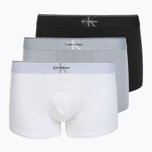 Boxeri pentru bărbați Calvin Klein LV00NB4472 Trunk 3 perechi black/misty grey/white