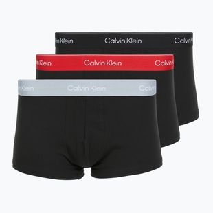 Boxeri Calvin Klein LV00NB4389 Low Rise Trunk 3 perechi black/adrenaline rush/white/black