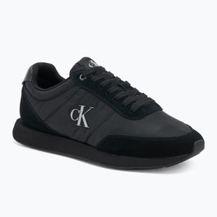 Încălțăminte pentru bărbați Calvin Klein YM0YM01361 Retro Runner Essential MIX MAT triple black