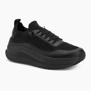 Încălțăminte pentru bărbați Calvin Klein YM0YM01457 Chunky Runner Lace Up Sock Knit triple black