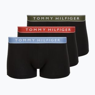 Boxeri Tommy Hilfiger Trunk WB 3 perechi brick blue/terra red/army green
