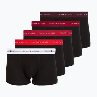 Boxeri pentru bărbați Tommy Hilfiger Trunk WB 5 pairs rs ju/fr rd/md mr/white/dp brg