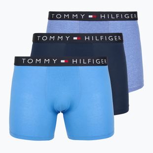 Boxeri Tommy Hilfiger Brief Stripe 3 perechi pitch blue/cobalt blue/minerali stripe
