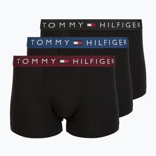 Boxeri Tommy Hilfiger Trunk WB 3 pairs deep regatta/black/bluee jean