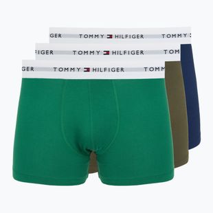 Boxeri pentru bărbați Tommy Hilfiger Trunk 3 pairs army green/prp nvy/nov grn