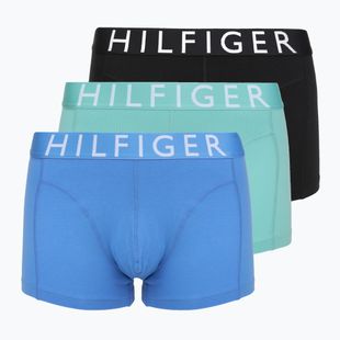 Boxeri Tommy Hilfiger Trumk 3 perechi arctic aqua/black/cobalt blue