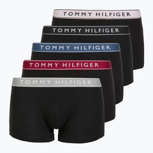 Boxeri Tommy Hilfiger Trunk WB 5 perechi pale pink/antique silver/ruby jewel/aegean sea/black