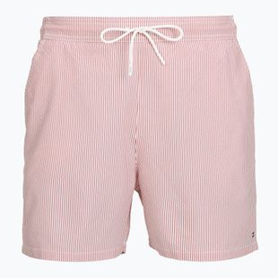 Pantaloni scurți de baie pentru bărbați Tommy Hilfiger Medium Drawstring Ithaca terra red/ecru ithaca