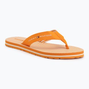 Șlapi pentru femei Tommy Hilfiger Ithaca Stripe Summer orange hype