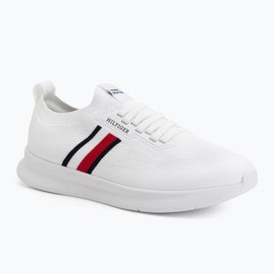 Încălțăminte pentru bărbați Tommy Hilfiger Lightweight Knitted Runner white