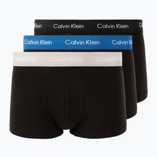 Boxeri Calvin Klein 0000U2664G Low Rise Trunk 3 perechi black/classic blue/black