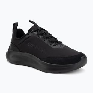 Încălțăminte pentru bărbați Calvin Klein HM0HM02342 Light Eva Runn Essential Laceup Nylon Suede triple black