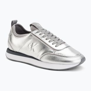 Încălțăminte pentru femei Calvin Klein HW0HW03287 Retro Runner Metallic silver