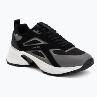 Încălțăminte pentru bărbați Calvin Klein HM0HM02220 Hike Runner Stripe Mix Nylon Suede black/granite road