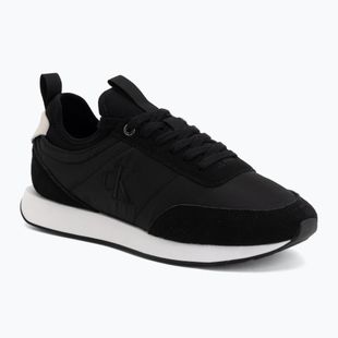 Încălțăminte pentru bărbați Calvin Klein YM0YM01414 Retro Runner Sock Laceup Mix matte black/bright white