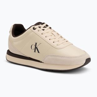 Încălțăminte pentru femei Calvin Klein HW0HW03248 Retro Runner Essential Leather light cashew/rocky brown