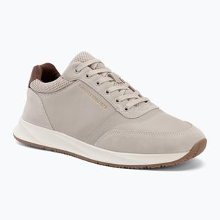 Încălțăminte pentru bărbați Tommy Hilfiger Runner Suede Mix classic stone tracksuits