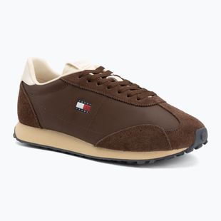 Încălțăminte bărbătească Tommy Jeans Retro Runner Archive Mix legacy brown