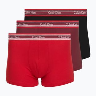 Boxeri pentru bărbați Calvin Klein LV00NB4615 Trunk black/established red/goji berry
