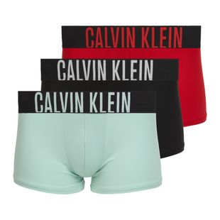 Boxeri pentru bărbați Calvin Klein 000NB3775A Trunk black/goji berry/aqua blue
