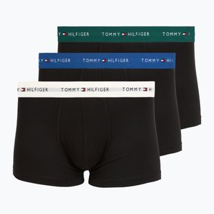 Boxeri pentru bărbați Tommy Hilfiger Trunk WB 3 pack nb//opu blu/orna green/ivory silk