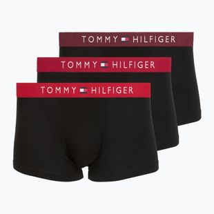 Boxeri pentru bărbați Tommy Hilfiger Trunk WB 3 pack medium red/rasp juice/burgundy