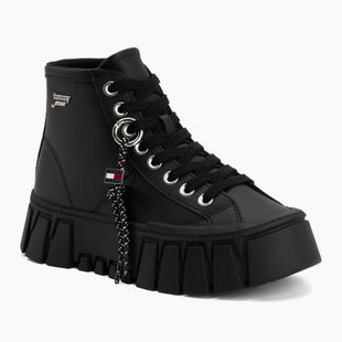 Încălțăminte pentru femei Tommy Jeans Platform Sneaker Leather Mc black