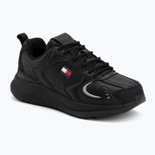 Încălțăminte pentru bărbați Tommy Jeans Runn Leather triple black