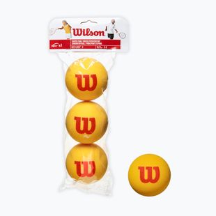 Set de mingi de baseball Wilson Starter Tour din spumă 3 buc galben WRZ258900