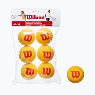 Wilson Starter Tour Tour Foam Tball set de mingi de tenis pentru copii 6 buc galben WRZ259300