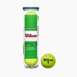 Set de mingi de tenis pentru copii Wilson Starter Play Green 4 buc galben WRT137400