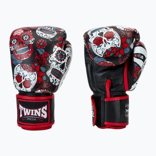 Mănuși de box Twins Special Fancy FBGVL3-53 Skull red/black