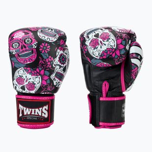 Mănuși de box Twins Special Fancy FBGVL3-53 Skull pink/black