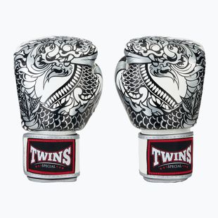 Mănuși de box Twins Special Fancy FBGVL3-52 white/silver