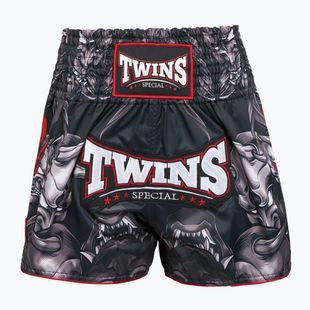 Pantaloni scurți de antrenament Twins Special Muay Thai Twins Kabuki black/white/red