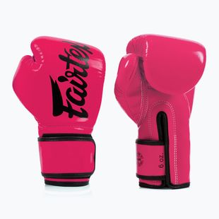 Mănuși de box Fairtex Microfiber pink/black