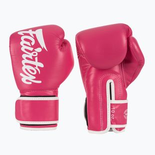 Mănuși de box Fairtex Microfiber pink/white