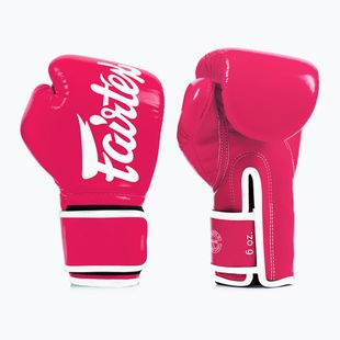 Mănuși de box Fairtex Microfiber pink/white