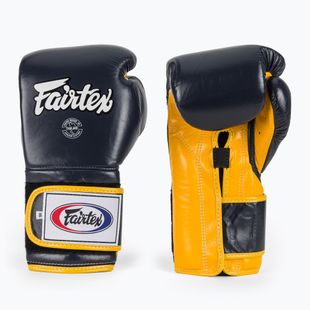 Mănuși de box Fairtex Heavy Hitter's Mexican Style blue/yellow