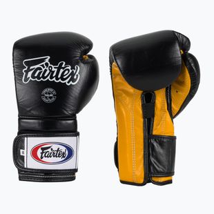 Mănuși de box Fairtex Heavy Hitter's Mexican Style black/yellow