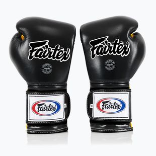 Mănuși de box Fairtex Heavy Hitter's Mexican Style black/yellow