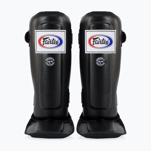 Fairtex In-Step Protector de tibie dublu căptușit negru