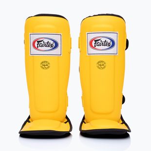Fairtex In-Step Dublu căptușit Tibia Protectors galben